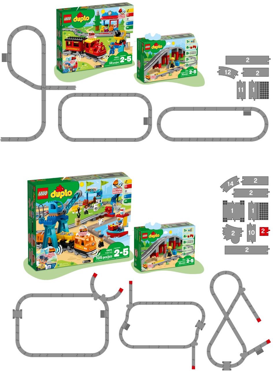 LEGO 10872 Train Bridge & Tracks for Toddlers - SuperSaverAU - view 2