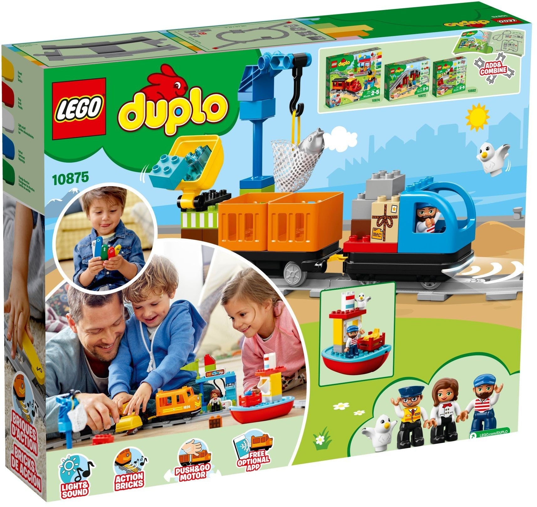 LEGO 10875 Cargo Train: Toddler Toy with Action Bricks & Sounds - SuperSaverAU - view 1