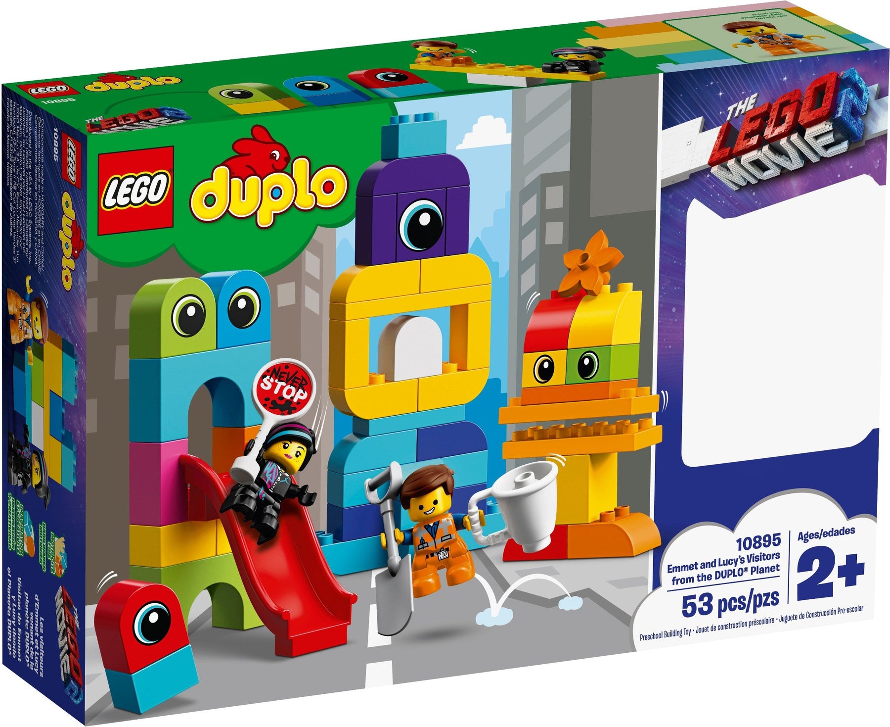 LEGO 10895 DUPLO Emmet & Lucy vs. Alien Invaders - SuperSaverAU - view 1