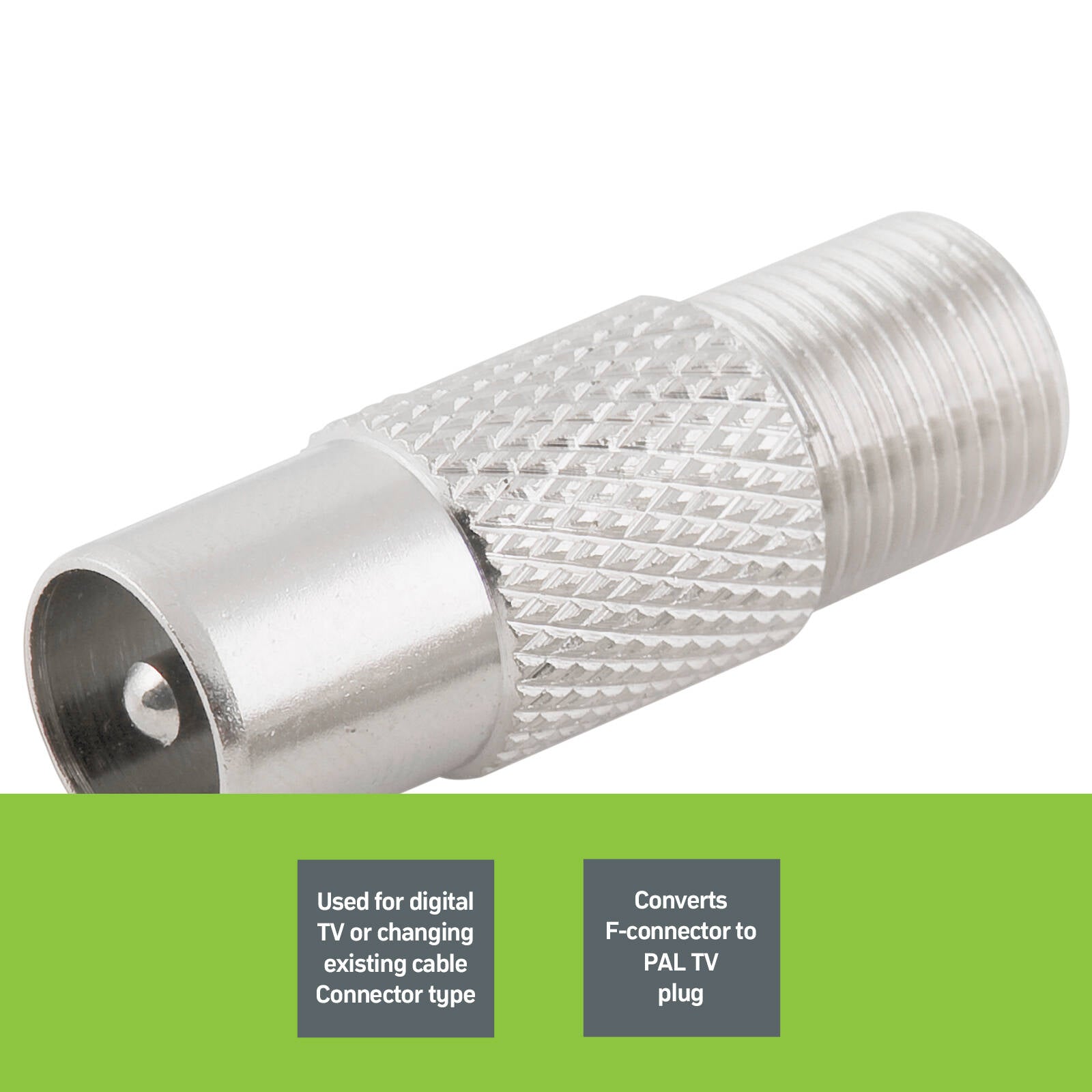 Antsig F Socket to PAL Plug Nickel Plated