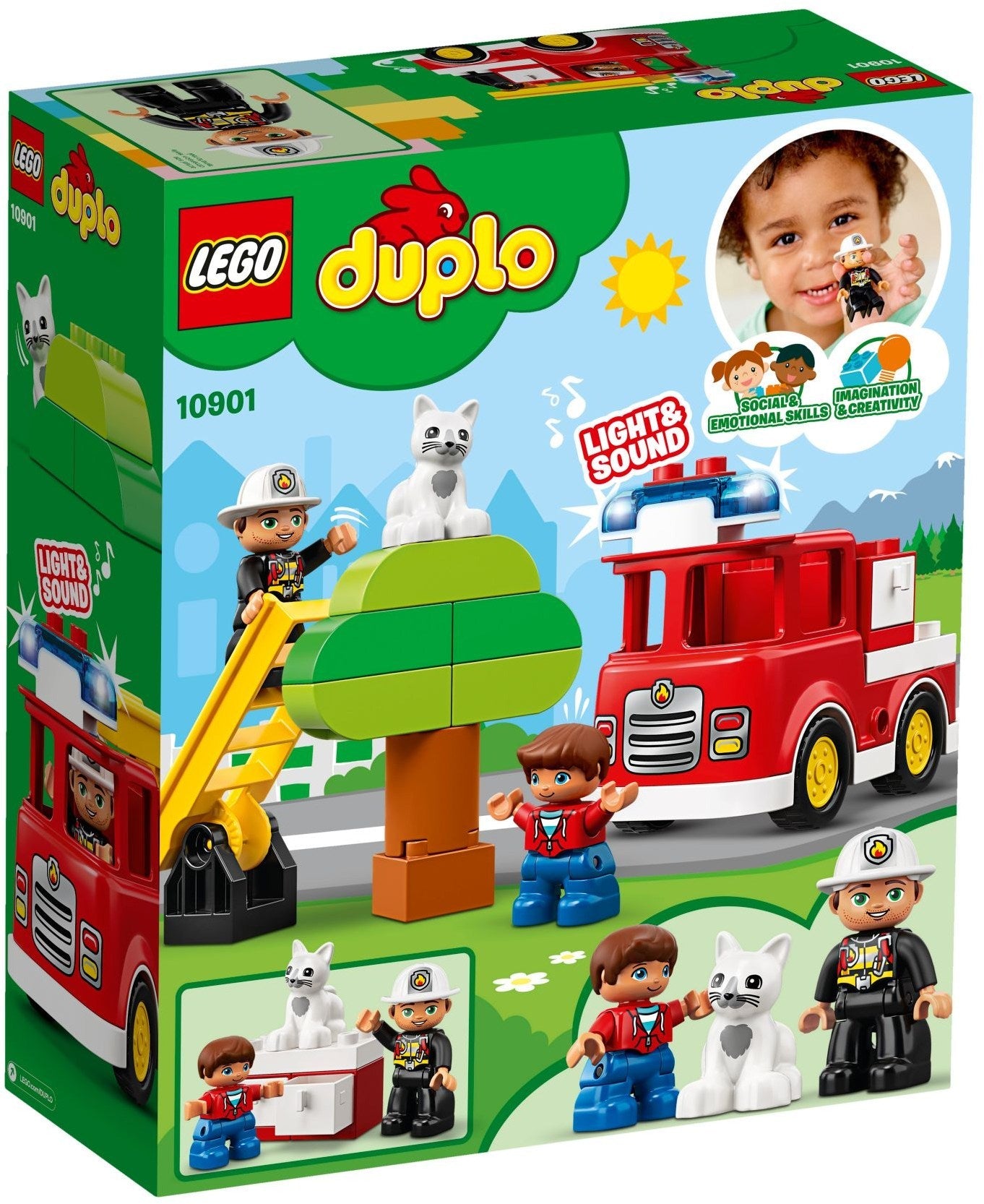 LEGO 10901 Fire Truck with Lights & Sounds for Toddlers - SuperSaverAU - view 4