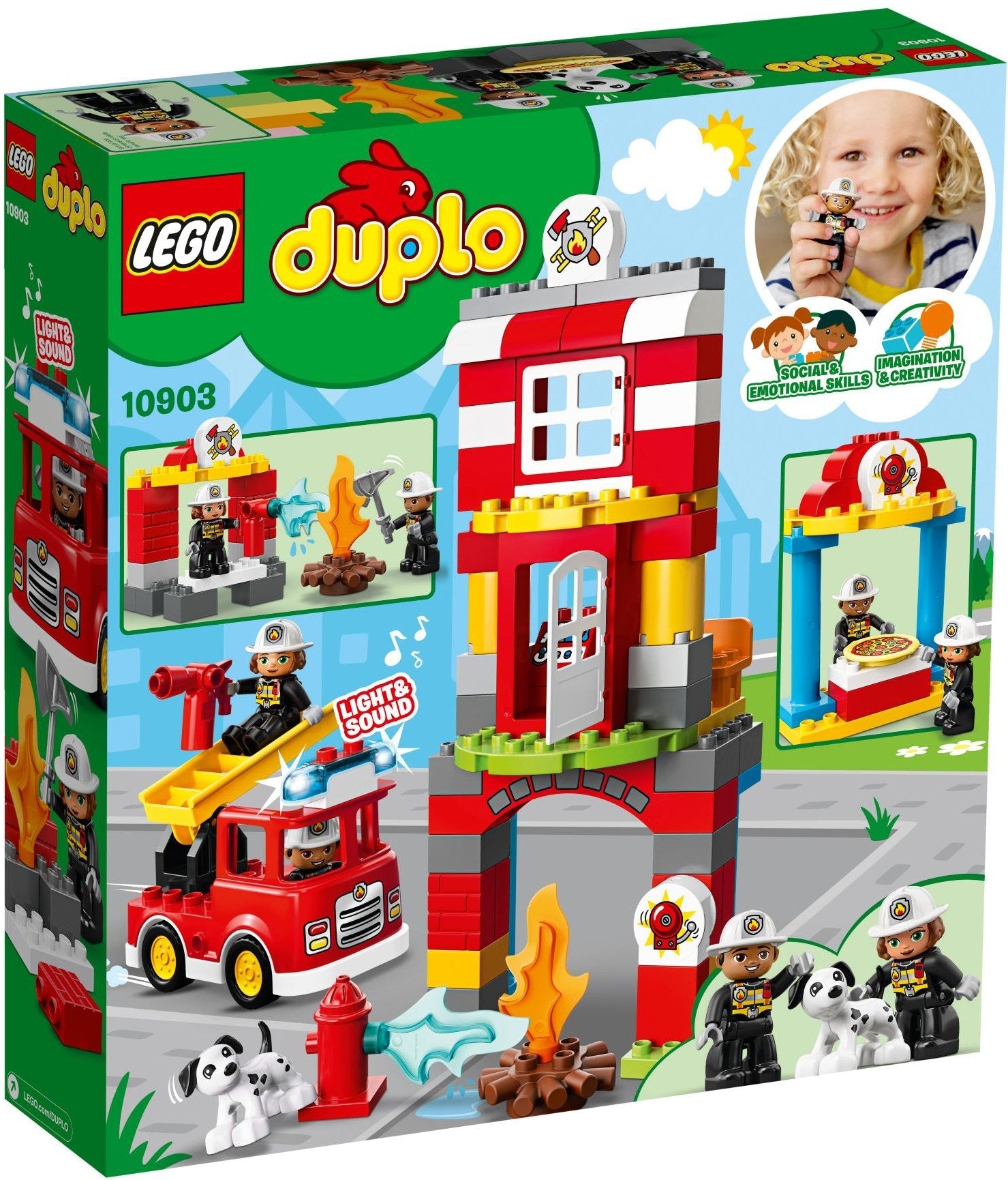LEGO 10903 Fire Station & Fire Truck with Lights & Siren - SuperSaverAU - view 4