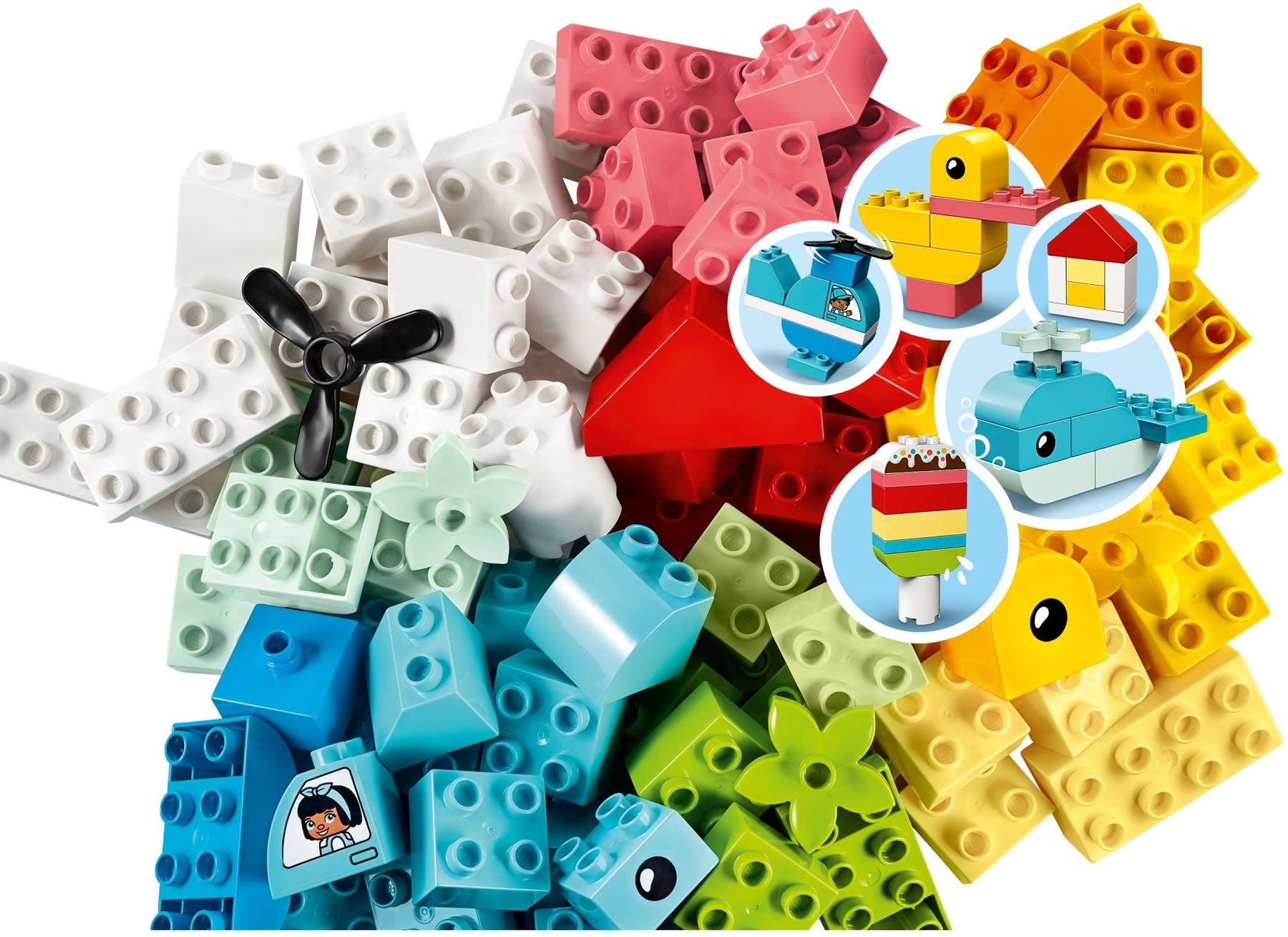 LEGO 10909 DUPLO Classic Brick Box 80pc Creative Building Toy Toddlers 1.5+ - SuperSaverAU - view 2