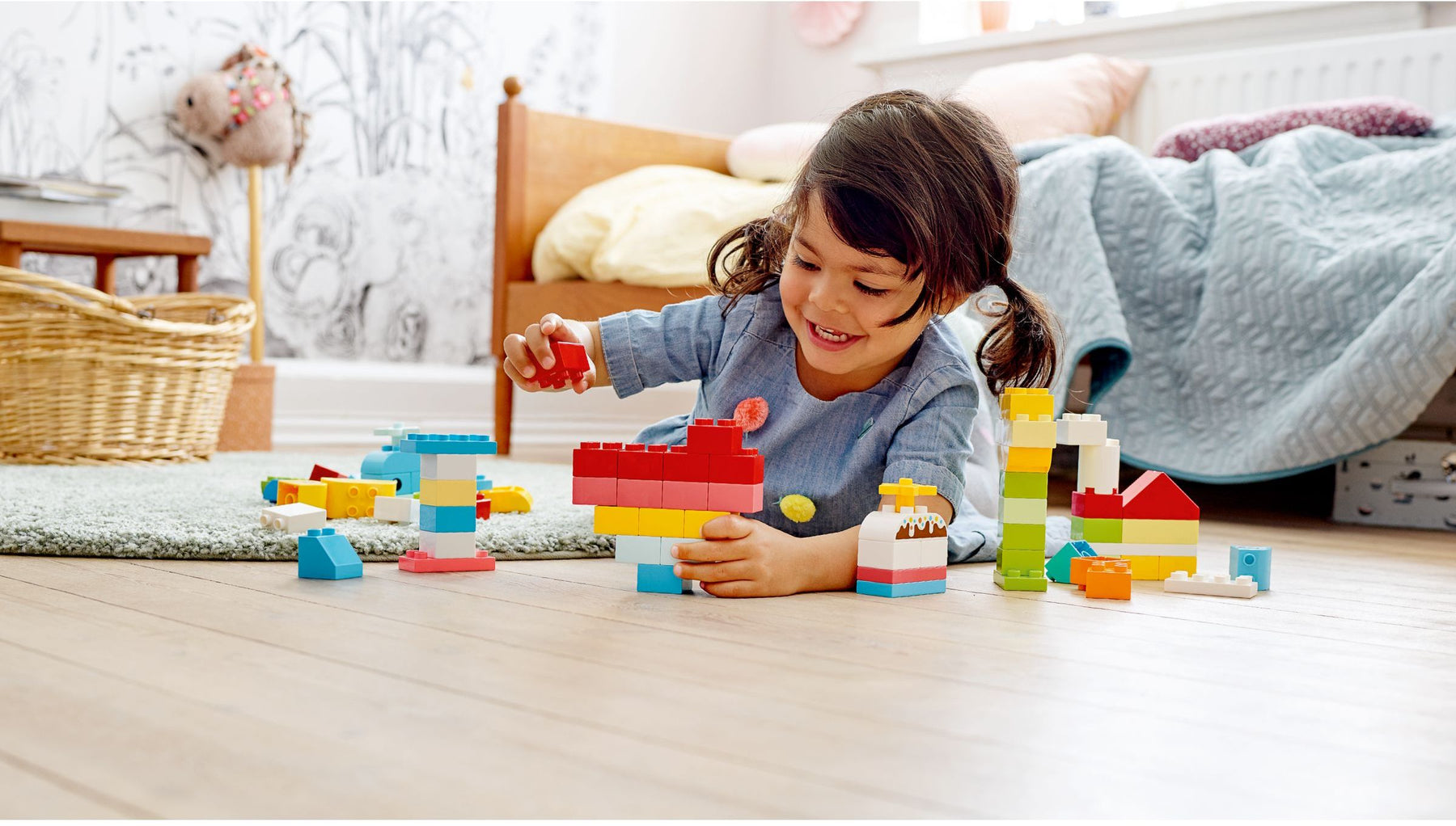 LEGO 10909 DUPLO Classic Brick Box 80pc Creative Building Toy Toddlers 1.5+ - SuperSaverAU - view 3