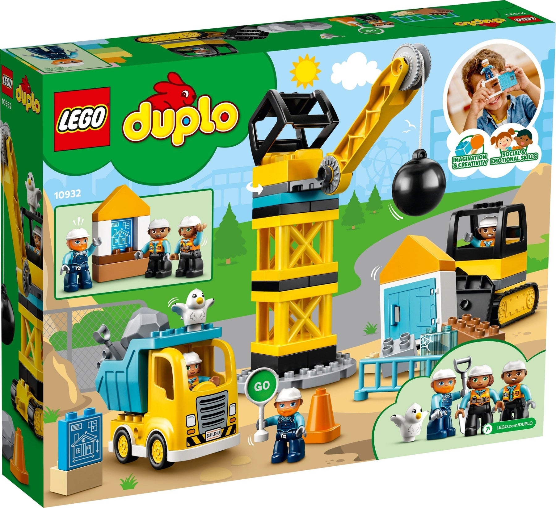 LEGO 10932 DUPLO Construction Wrecking Ball Demolition Set - SuperSaverAU - view 1