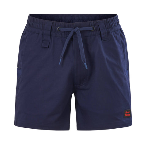 Hard Yakka Men's Tough Utility Short Shorts, Navy, Cotton-Rich, Size 82R