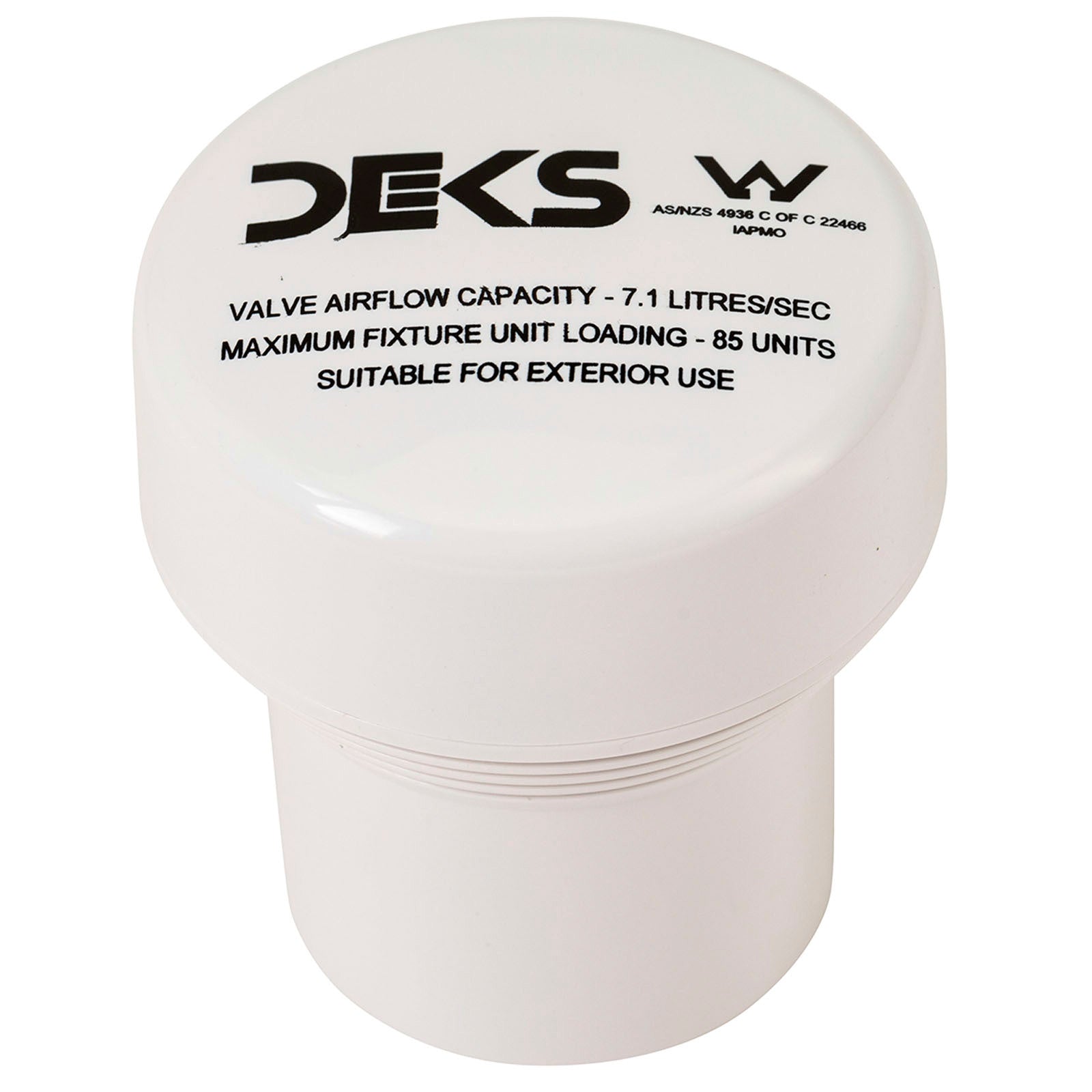 Deks Air Admittance Valve 50-40mm ABS
