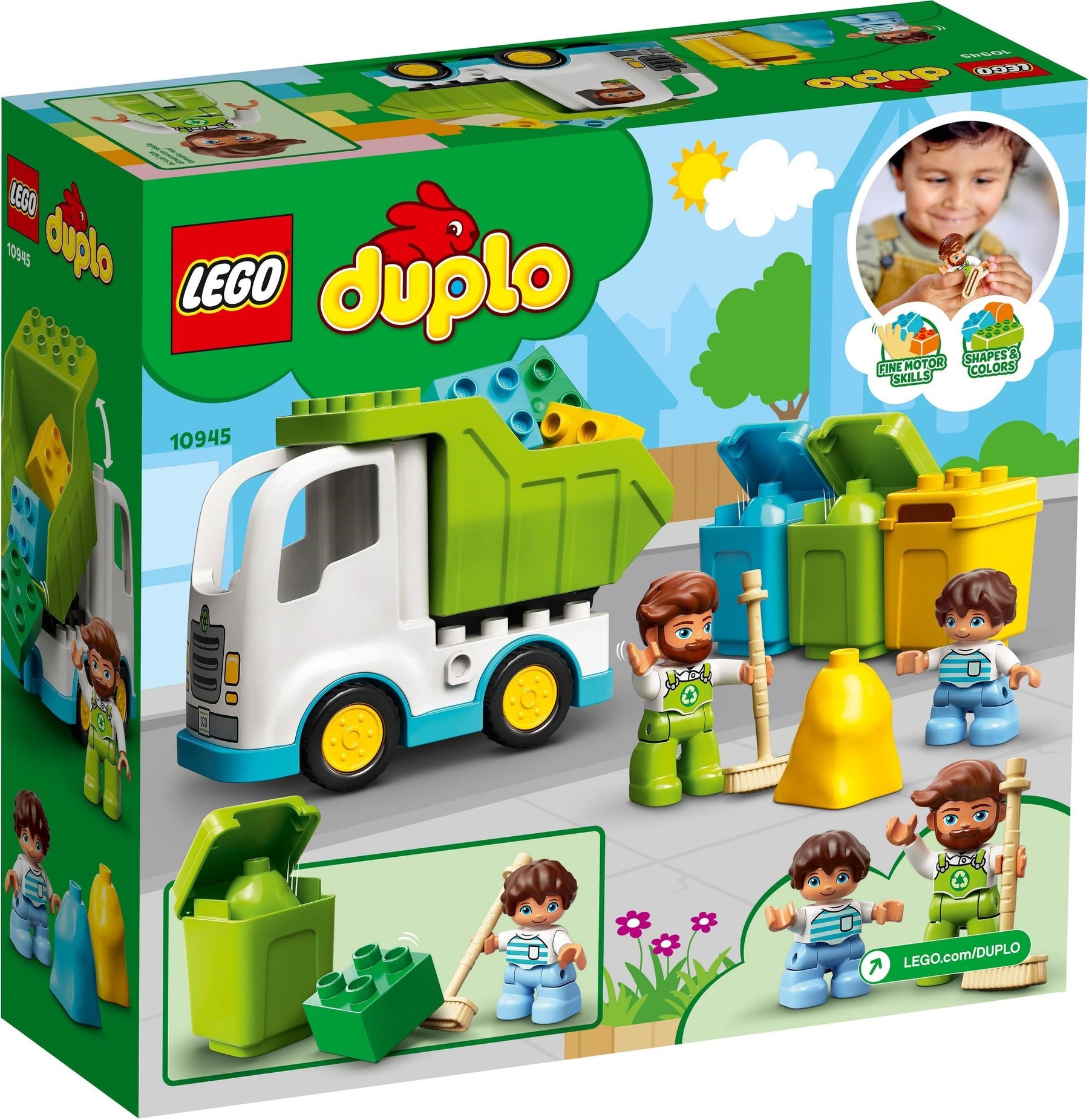 LEGO 10945 DUPLO Garbage Truck & Recycling Playset - SuperSaverAU - view 2
