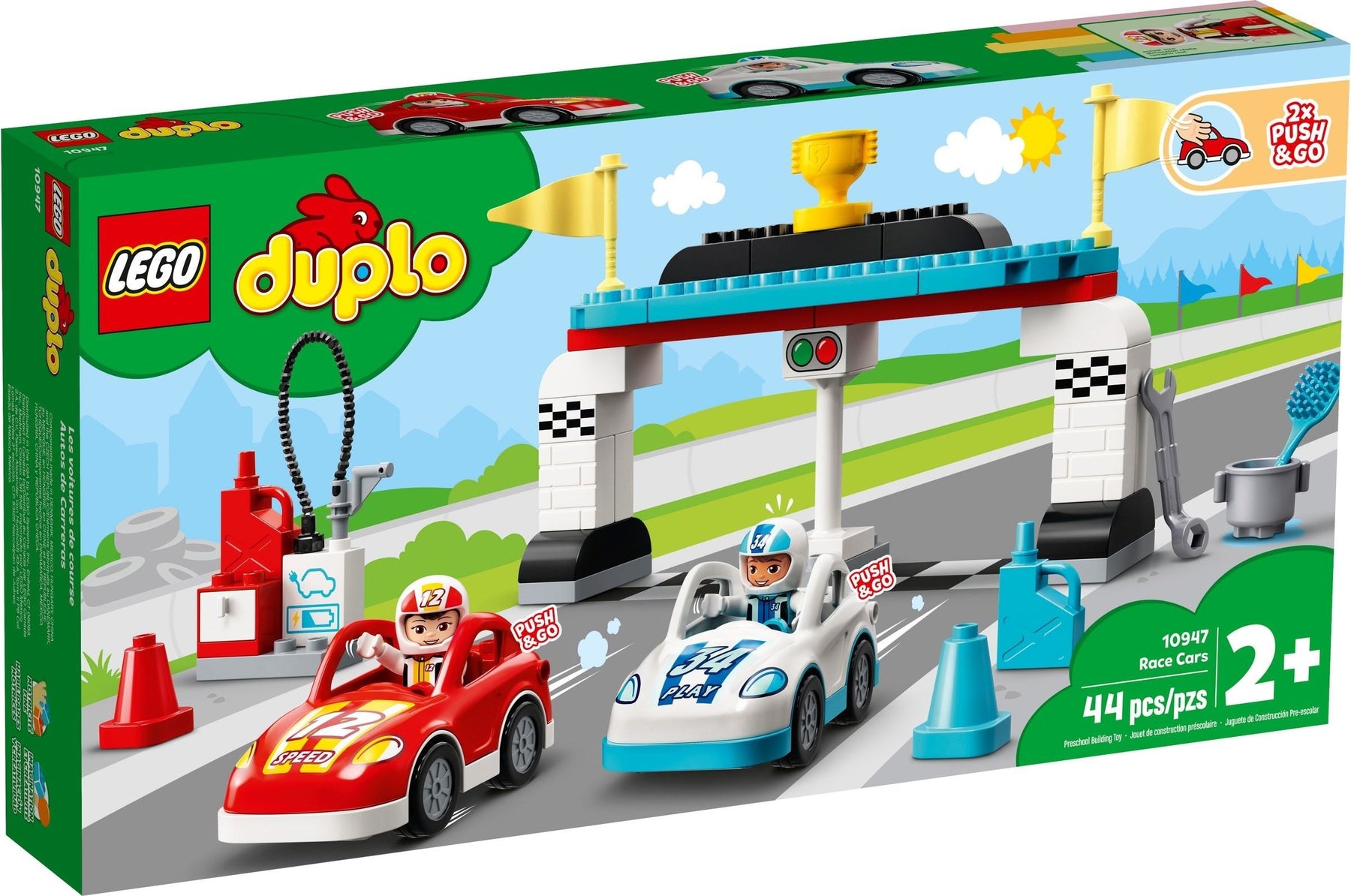 LEGO 10947 DUPLO Town Race Cars Playset - SuperSaverAU - view 1