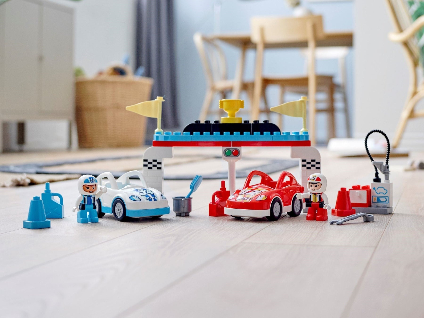 LEGO 10947 DUPLO Town Race Cars Playset - SuperSaverAU - view 5