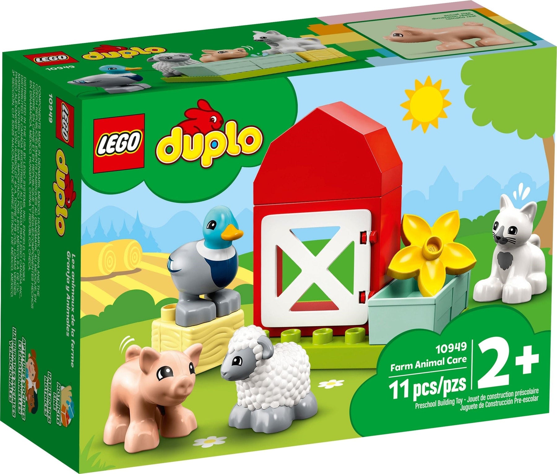 LEGO 10949 DUPLO Farm Animal Care Playset for Toddlers - SuperSaverAU - view 1
