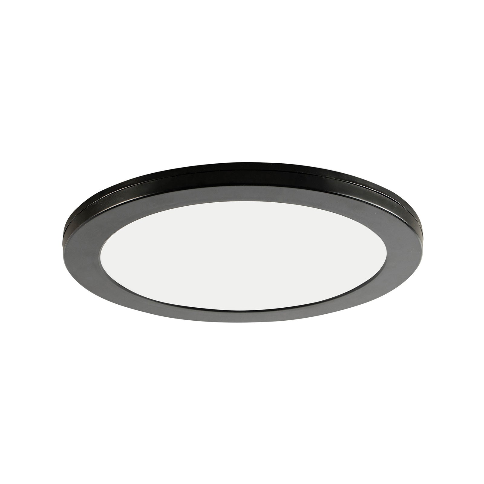 Brilliant Calle 30cm 24W Tri-Colour Black LED Oyster Ceiling Light Plug-In DIY Surface Mounted 22316/06