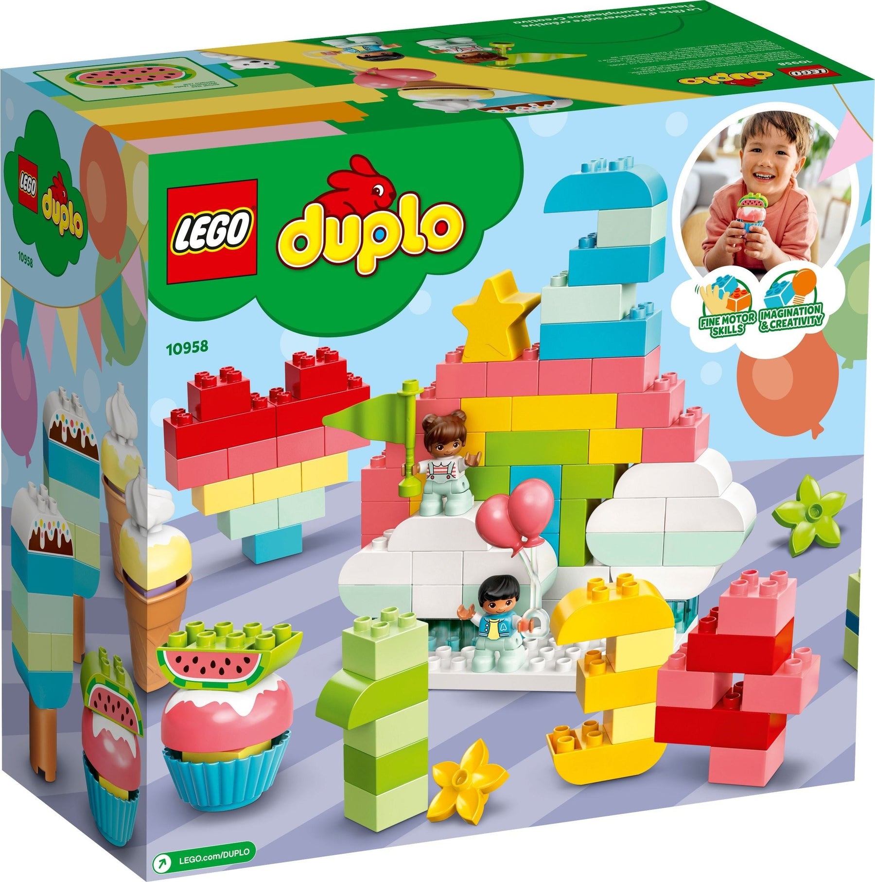 LEGO 10958 DUPLO Classic Creative Birthday Party Building Set - SuperSaverAU - view 2