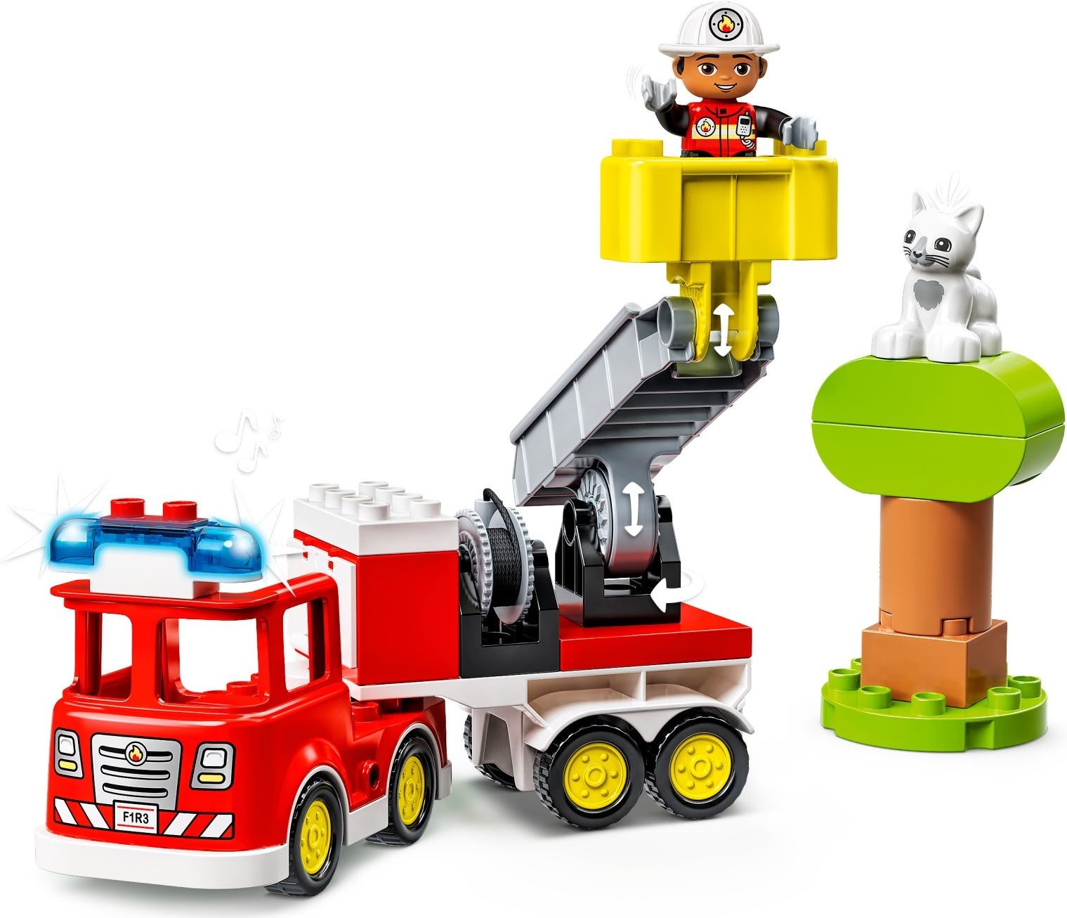 LEGO 10969 DUPLO Rescue Fire Truck with Lights & Sound - SuperSaverAU - view 2
