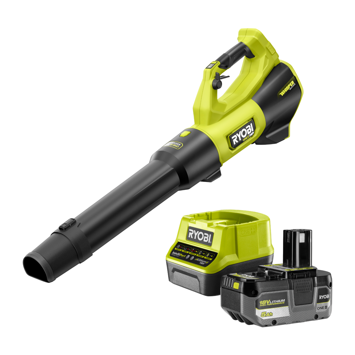 Ryobi 18V ONE+ HP 510CFM Jet Blower 5.0Ah Kit R18XBLW55