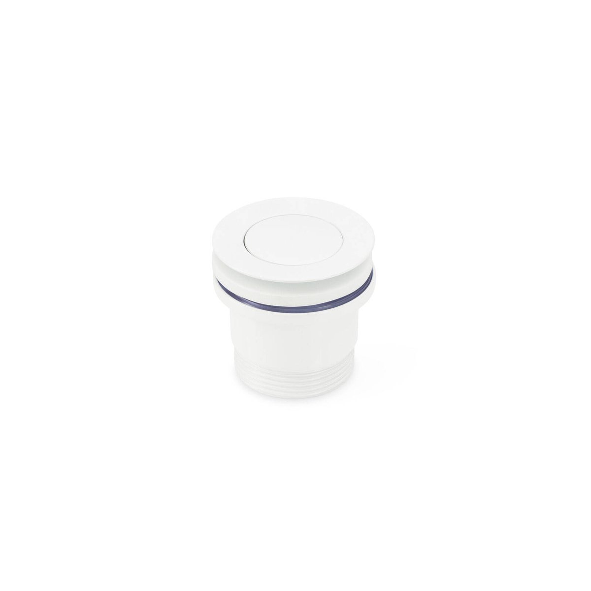 Brasshards Universal Pop Up Basin Waste 40mm White Brass with Overflow