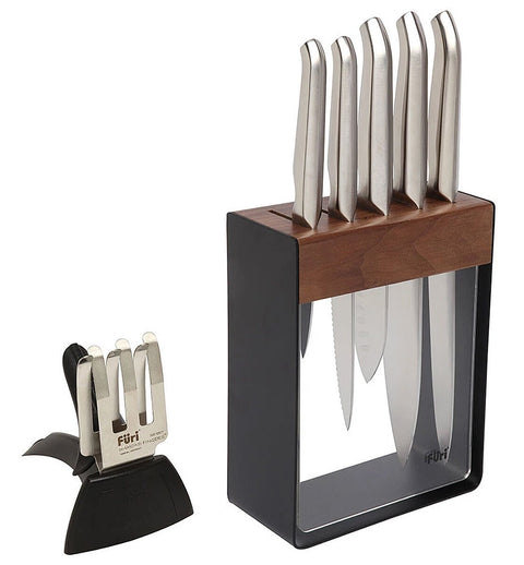 Furi Pro Limited Edition Knife Block Set - Five Knives, Diamond Sharpener, Steel Block - 41356
