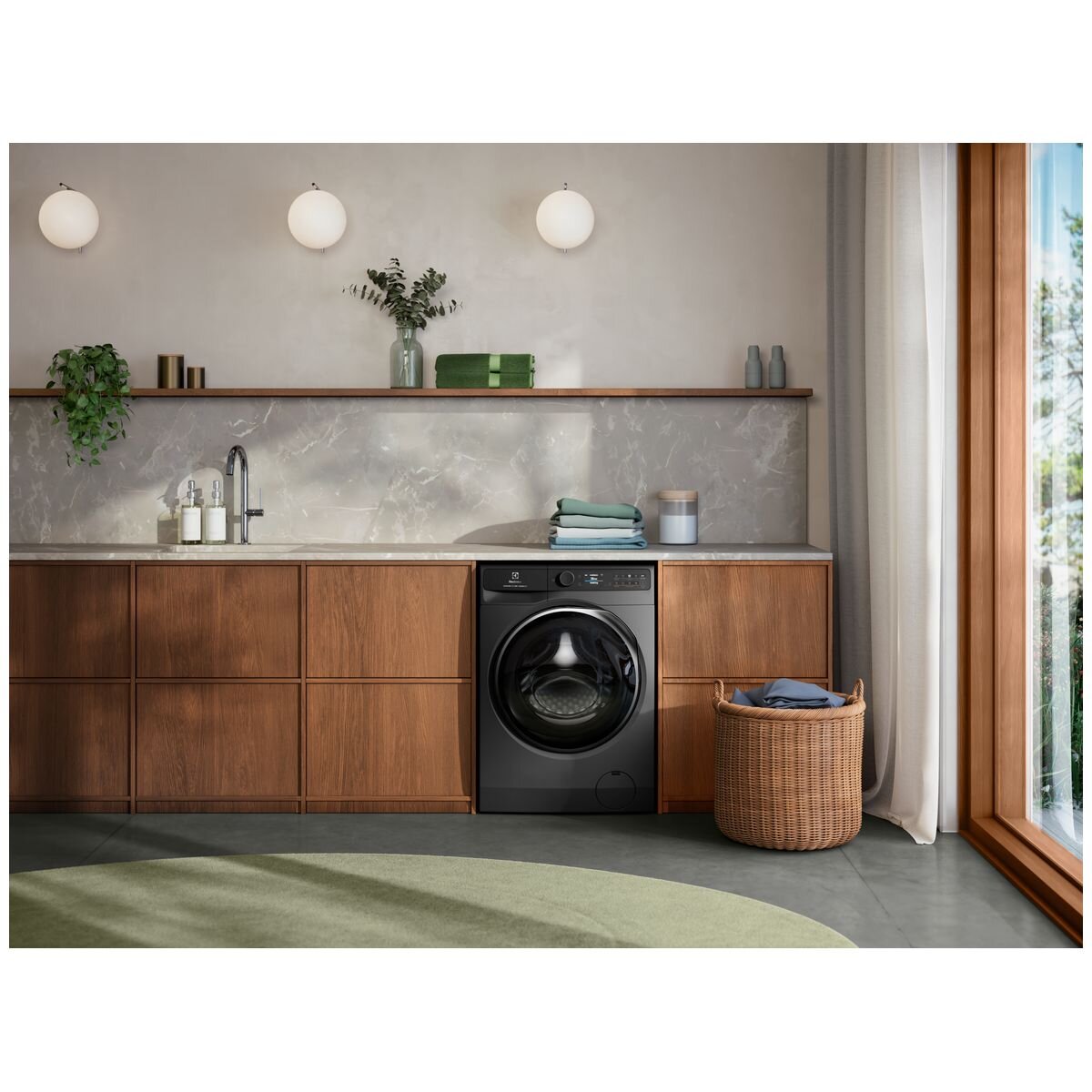 Electrolux 900 Series 12kg/8kg Washer Dryer Combo - Black, IntelliDose, Sanitise - EWW1242R9SCS