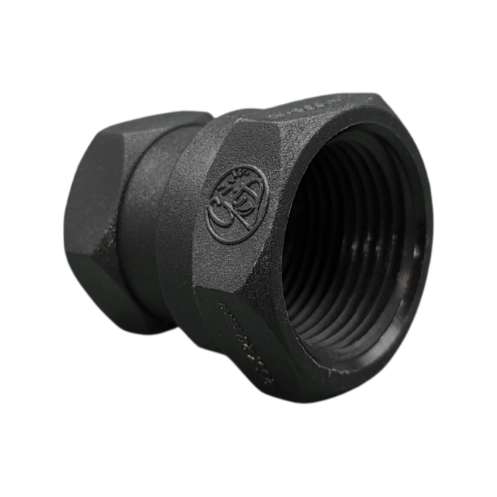 GD Watermark 3/4" x 1/2" Poly Irrigation Reducing Socket - Glass Fibre Reinforced Nylon, Black