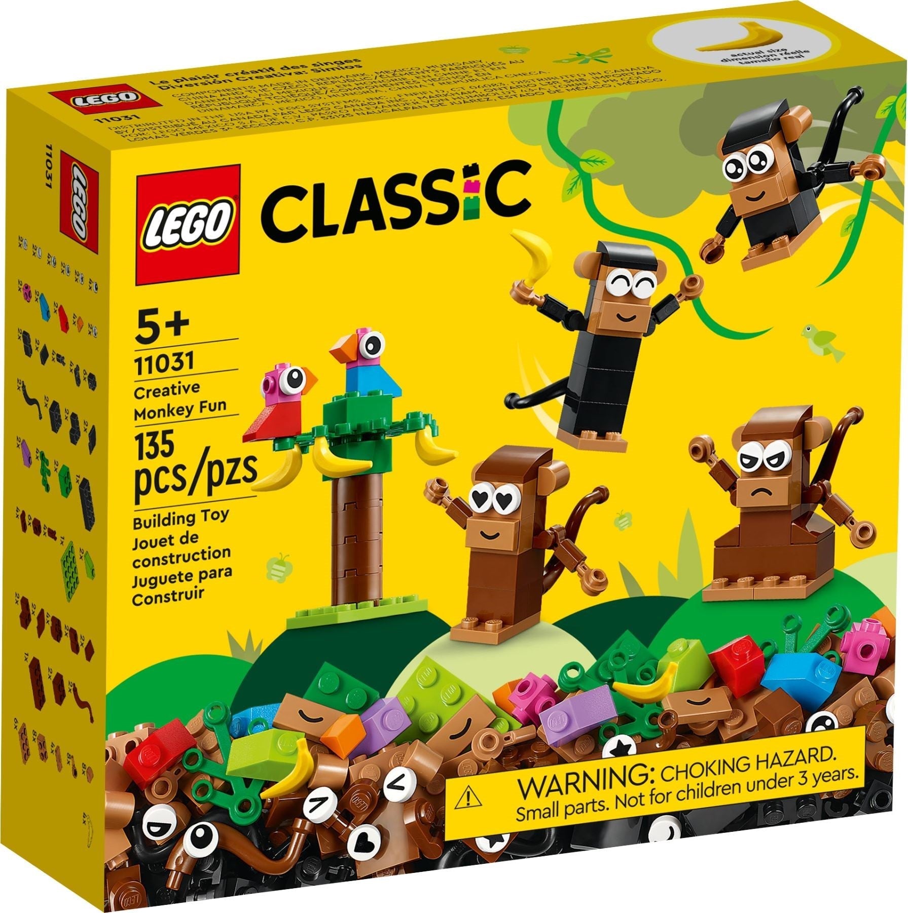 LEGO Classic Creative Monkeys, Birds, and Bananas 11031 - SuperSaverAU - view 1
