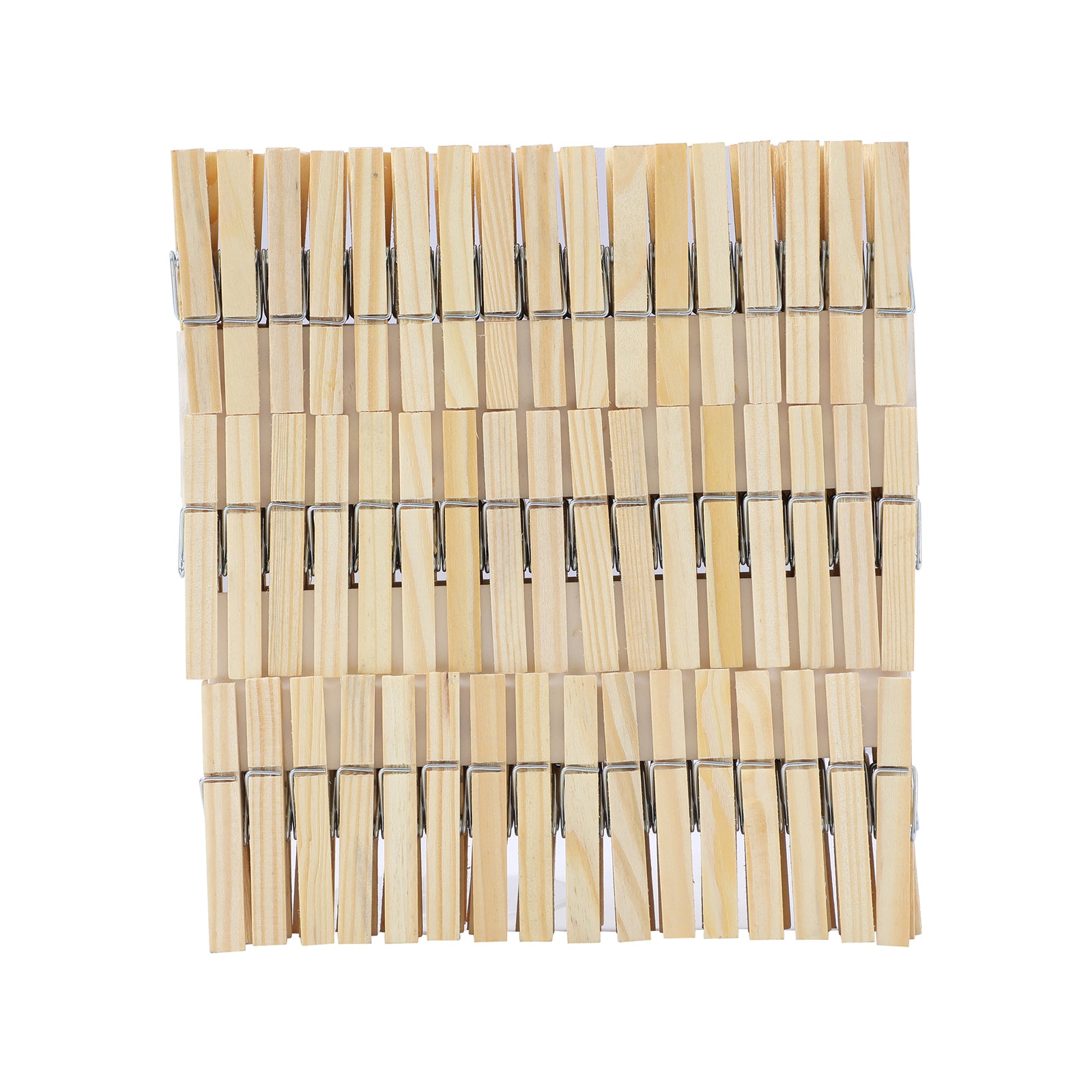 Boxsweden Wooden Clothes Pegs 100 Pack - Natural Timber Laundry Pegs 235 x 30 x 180mm
