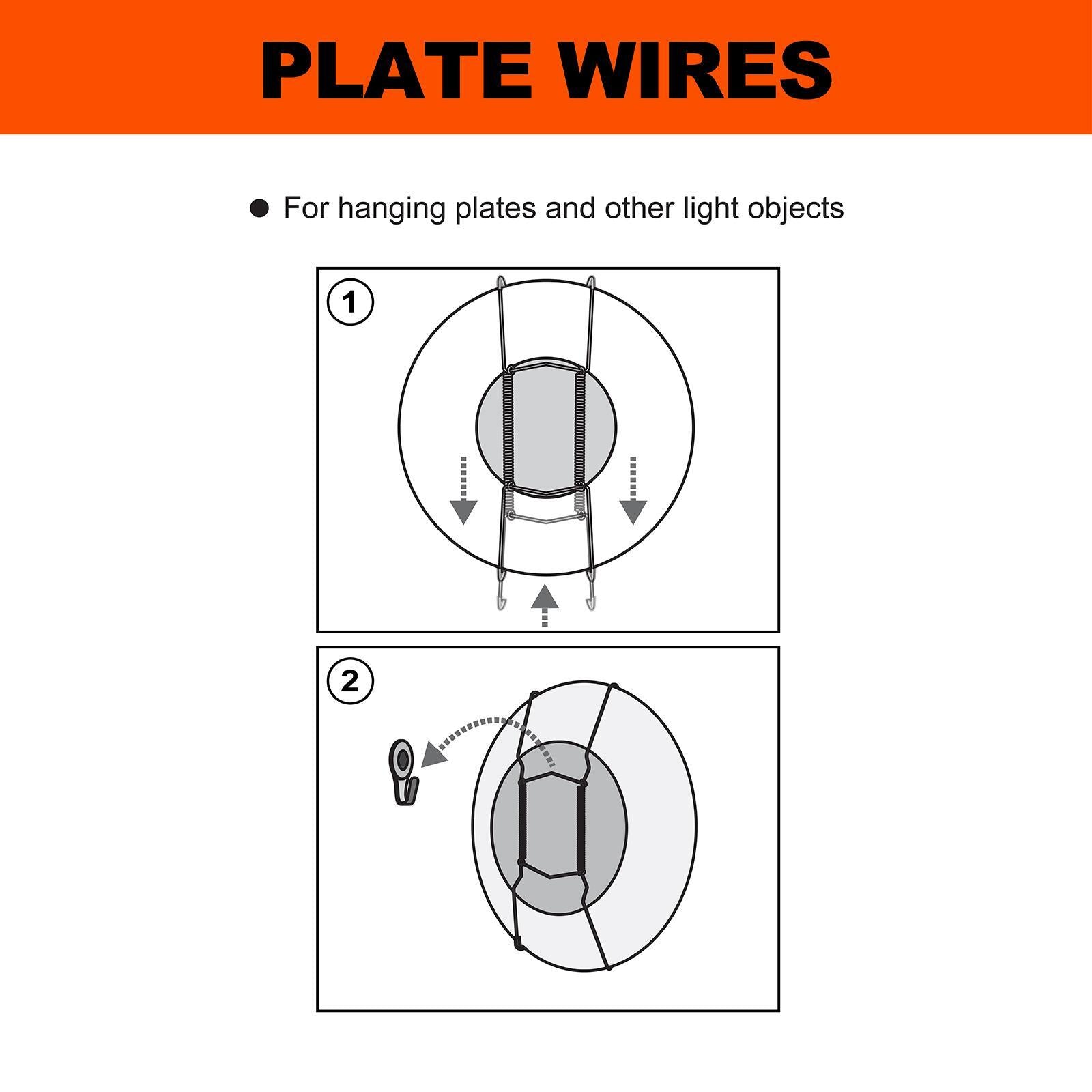 Everhang Brass Plated Hanging Plate Wires 25-36cm