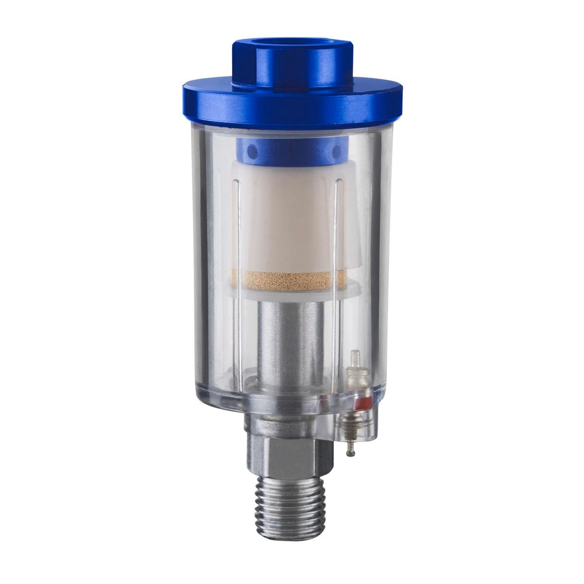 Ozito 1/4" Inline Moisture Trap, Plastic and Metal, Air Compressor Accessory