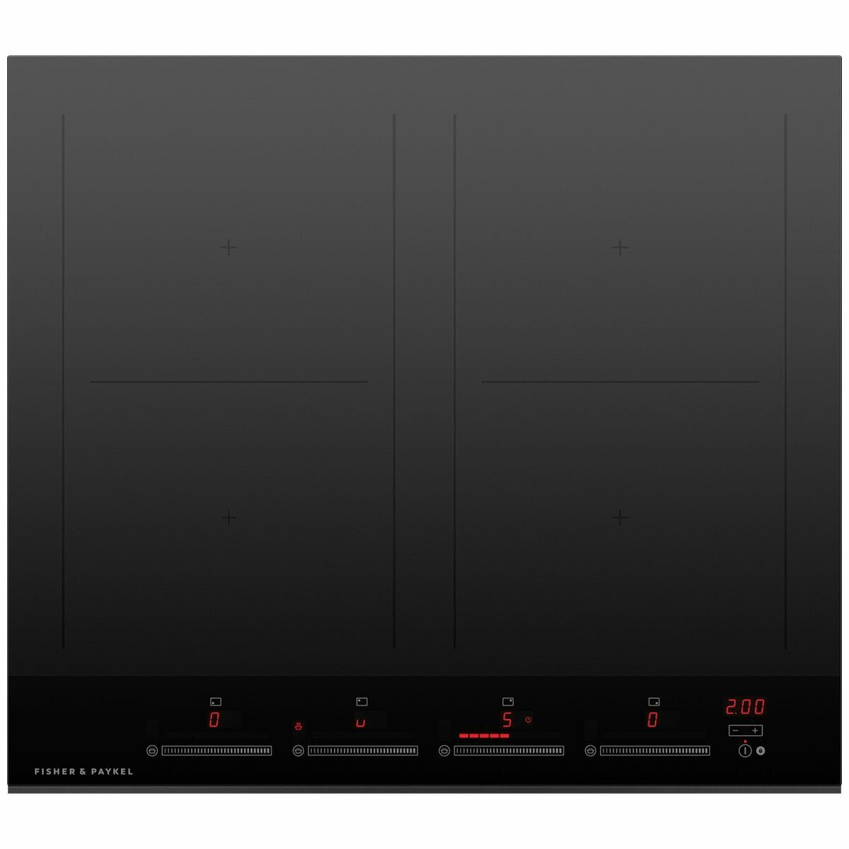 Fisher & Paykel Series 7 60cm induction cooktop - 4 zones, SmartZone, PowerBoost, Gentle Heat - CI604DTB4