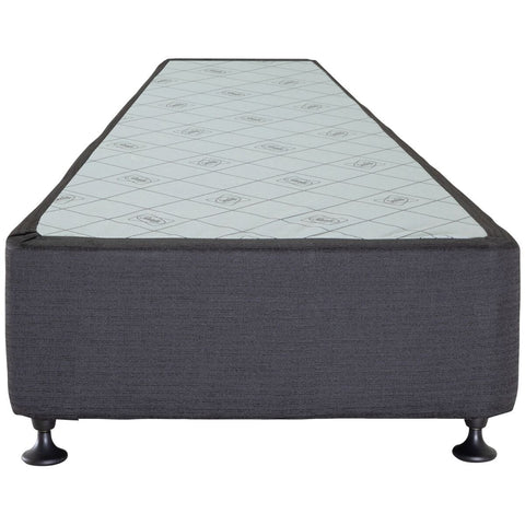 Sealy Posturepedic Long Single Bed Base - Black Finish, Pine and Steel Frame - PPB-BLK-SXL