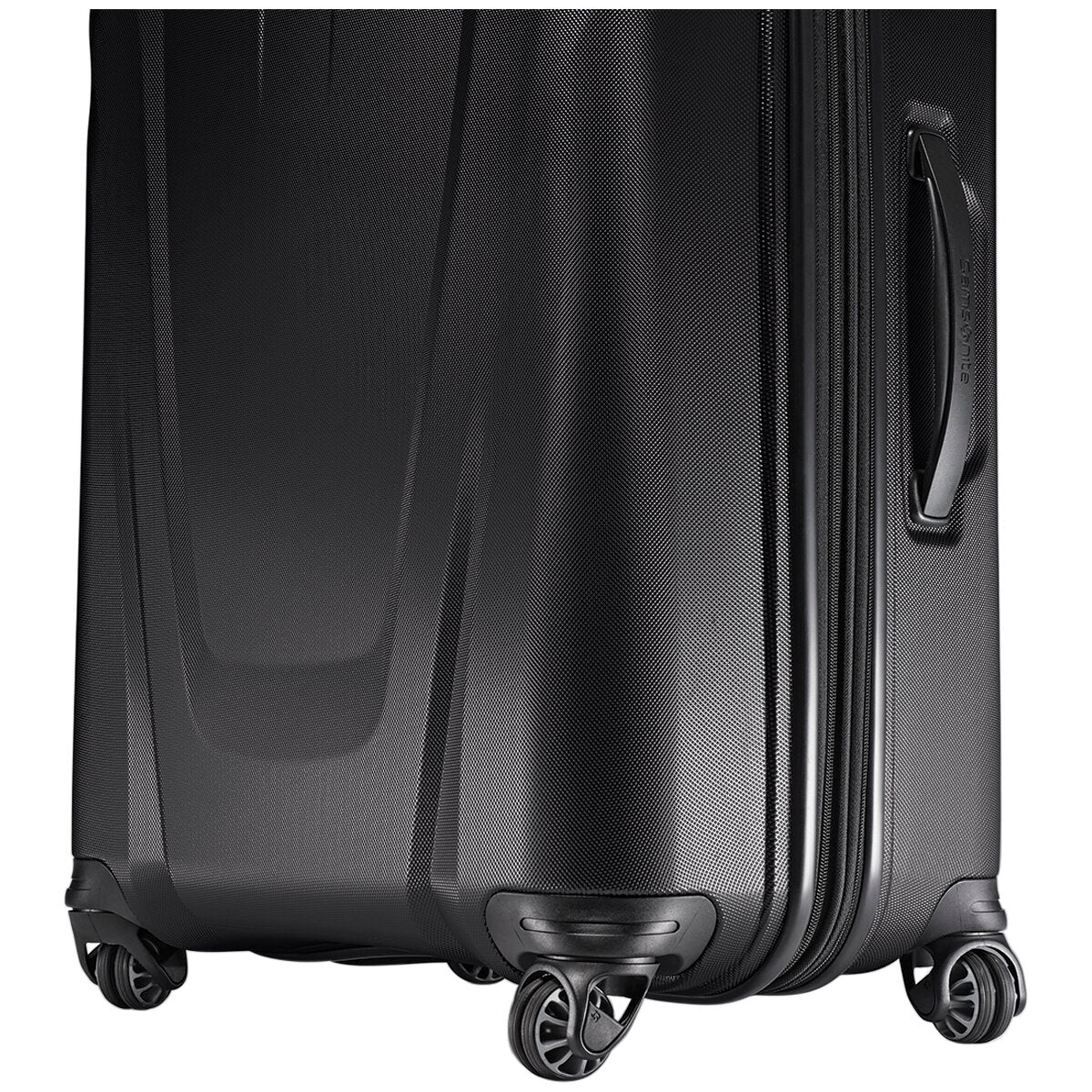 Samsonite Hyperspin Luggage Black, 500x738x330mm, Lightweight, Dual-Sided, Rubber Handles - SuperSaverAU - view 3