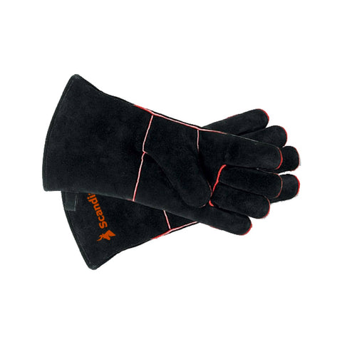 Scandia Leather Fireplace Gloves Heat Protection Indoor and Outdoor