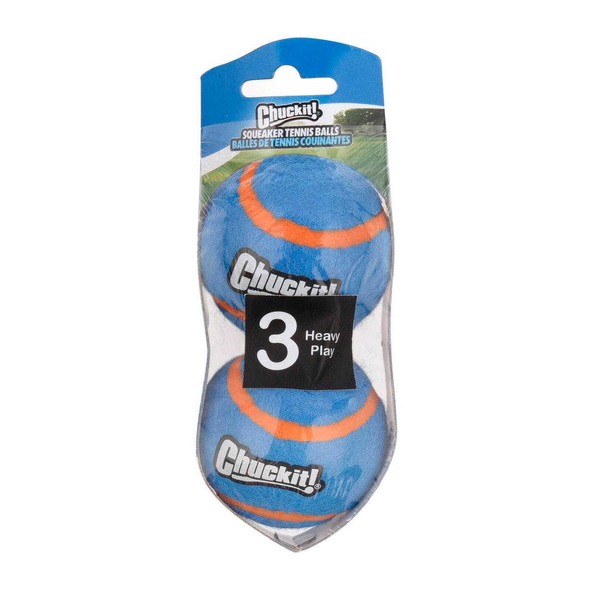 Chuckit Small Squeaker Tennis Ball 2 Pack - 51mm - Bright Colours - Durable - SuperSaverAU - view 1