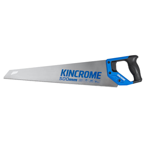 Kincrome 500mm Handsaw, SK5 Steel Blade, 9 TPI, Soft TPR Handle