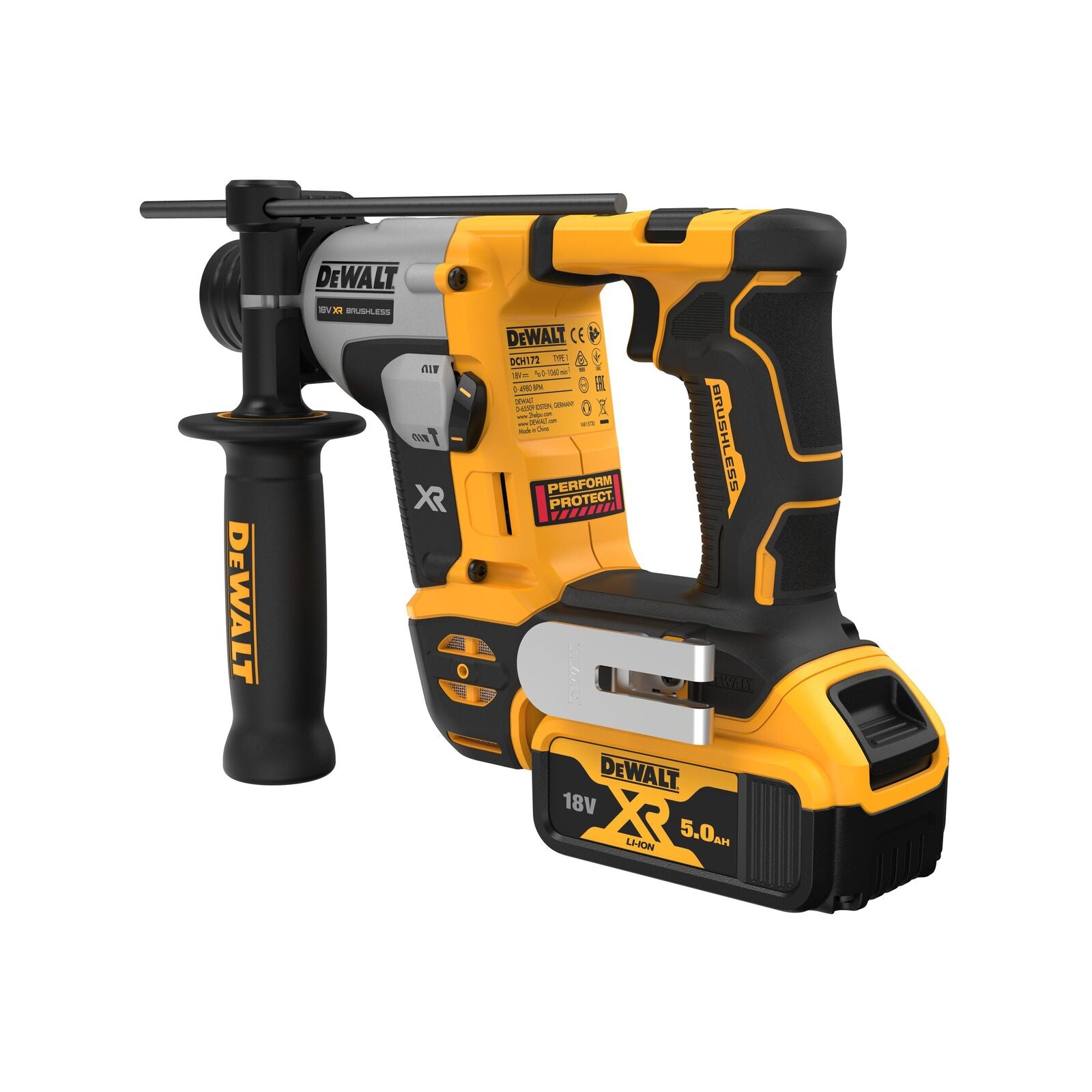 DeWALT 18V Atomic SDS Rotary Hammer Kit Cordless Brushless DCH172P1-XE