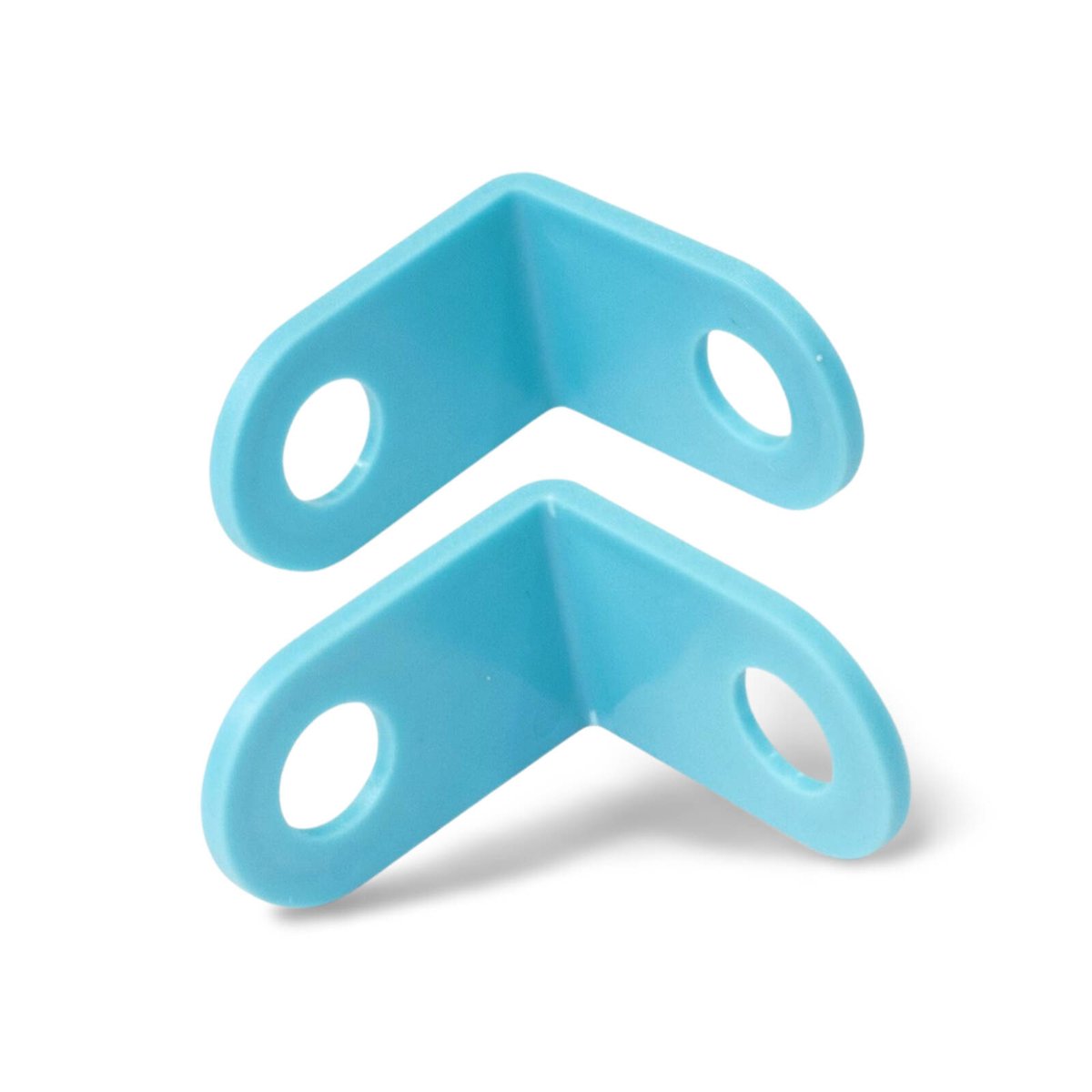 I Create L Shape Brackets 4 Pack - 50mm x 50mm - Blue - Corner Support - SuperSaverAU - view 2