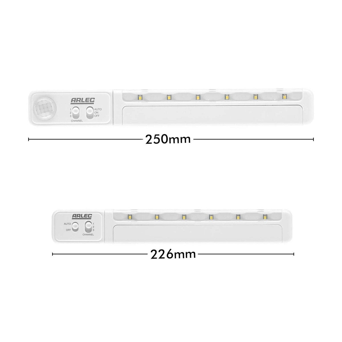 Arlec LED Wireless Linkable Sensor Light Kit White - 3 Pack NL0046