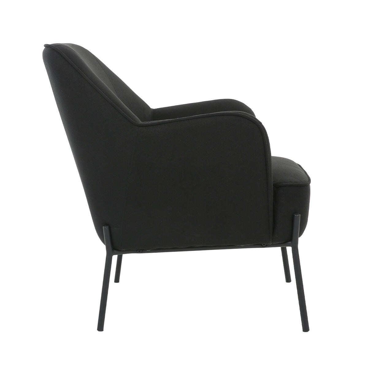 ONEX HuGo Upholstered Armchair Black - SuperSaverAU - view 3