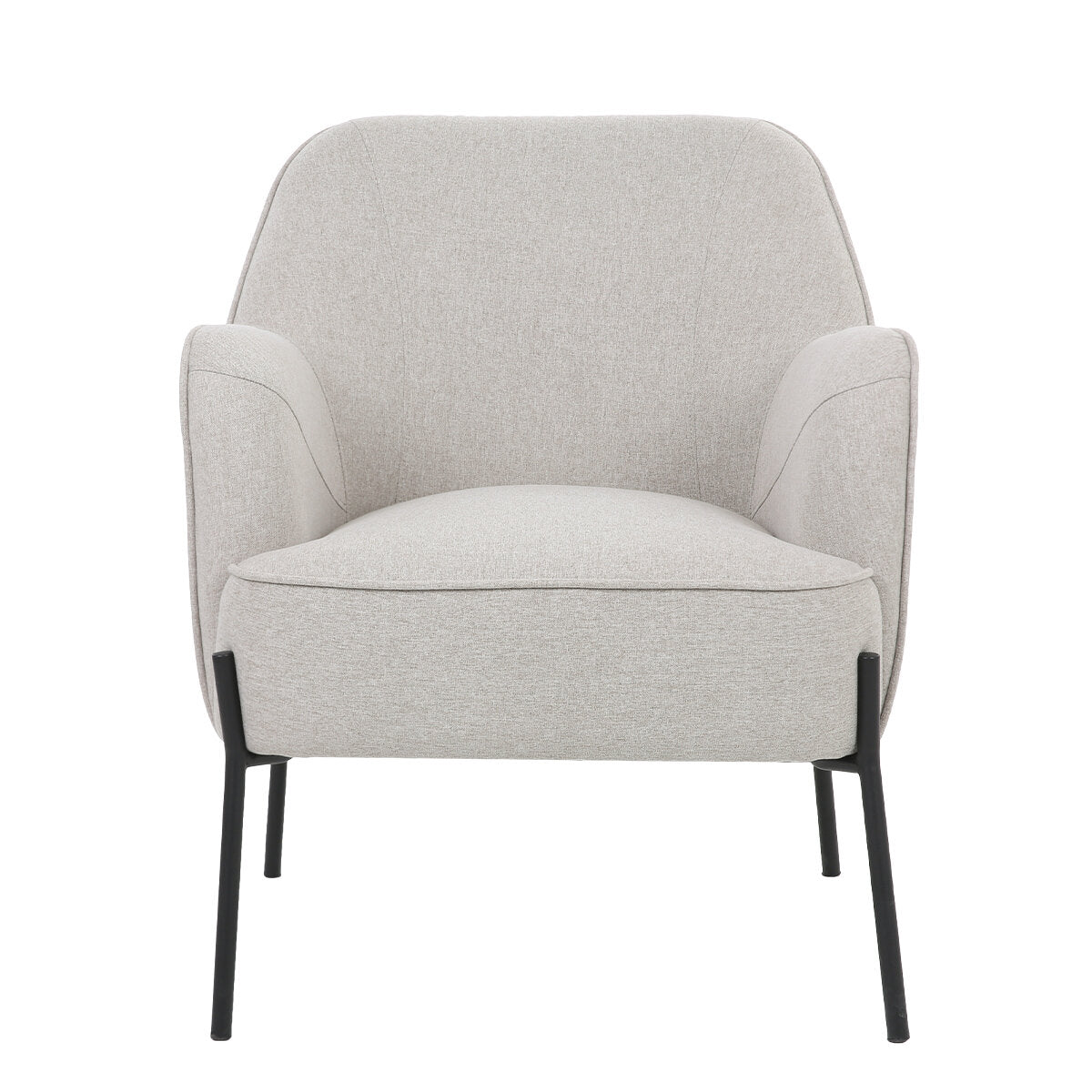 ONEX HuGo Upholstered Armchair Ivory - SuperSaverAU - view 1