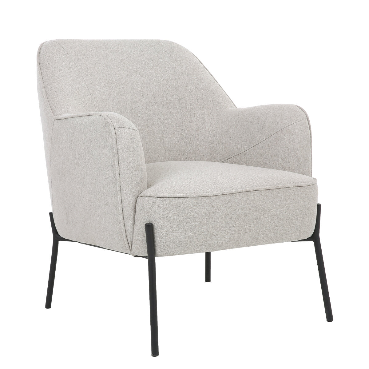 ONEX HuGo Upholstered Armchair Ivory - SuperSaverAU - view 2