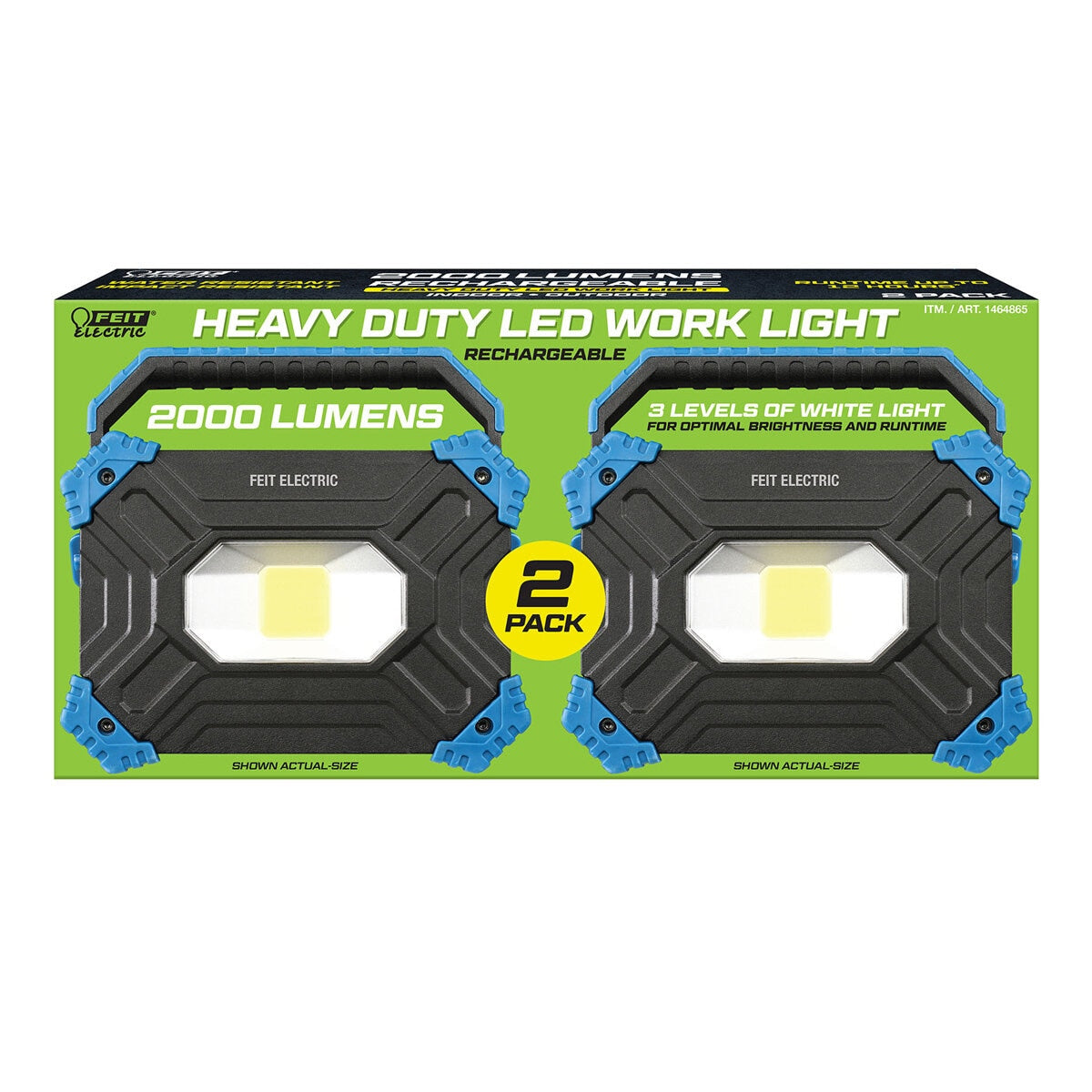 Feit 2000 Lumens Rechargeable LED Work Light - SuperSaverAU - view 1