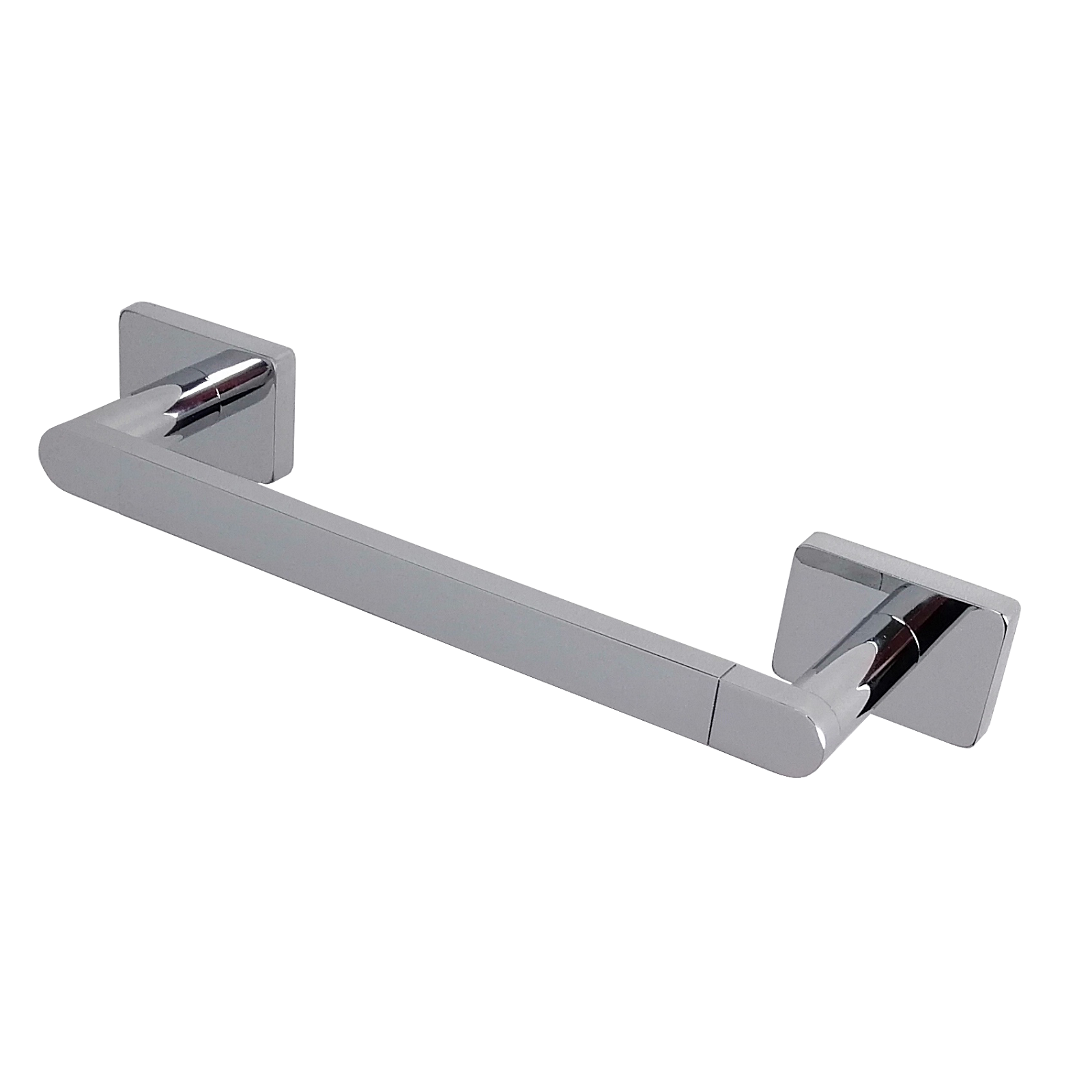 Barelli Rigoni 288mm Chrome Plated Zinc Alloy Double Base Towel Bar