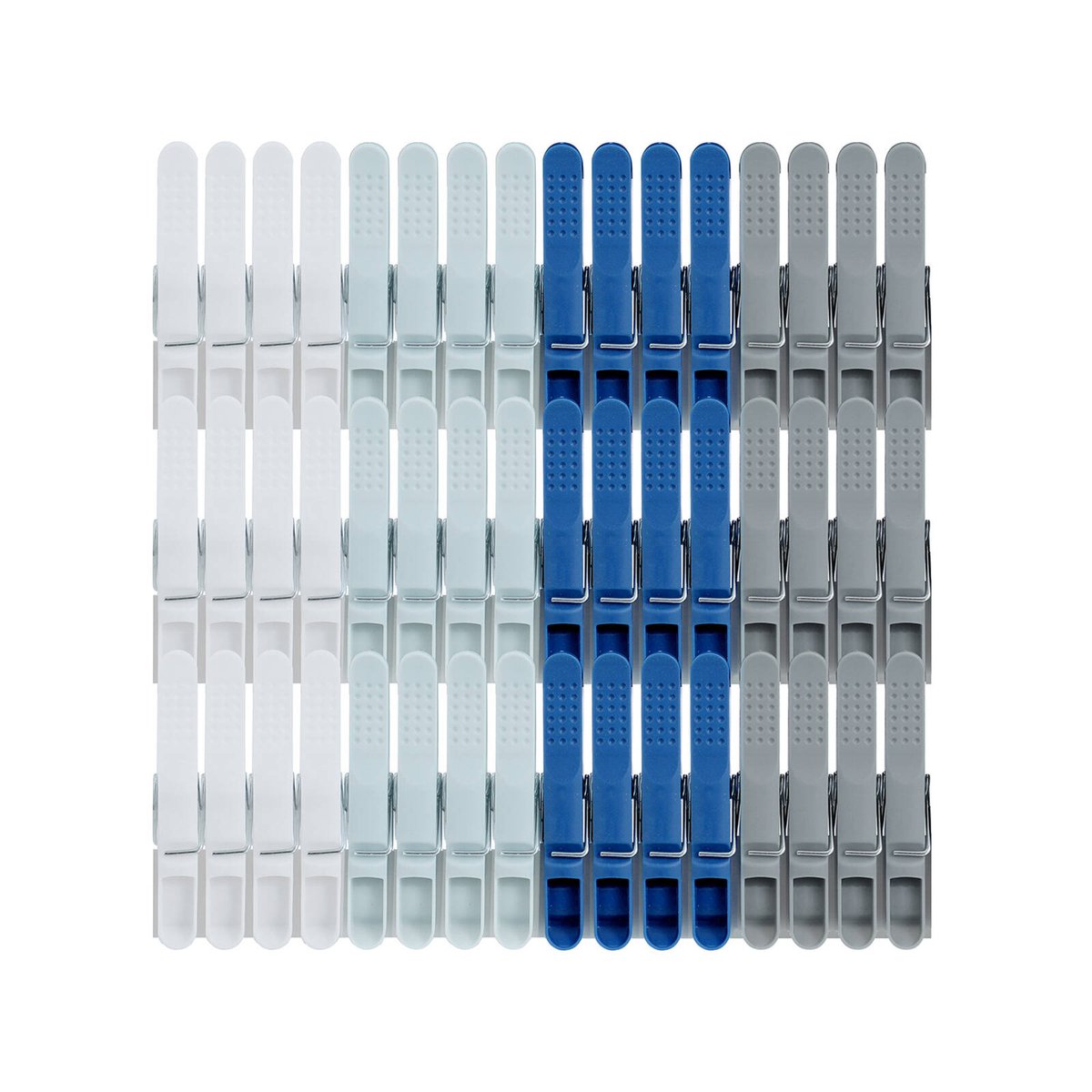 Boxsweden Essential Clothes Pegs 48 Pack - Durable PP Laundry Pegs