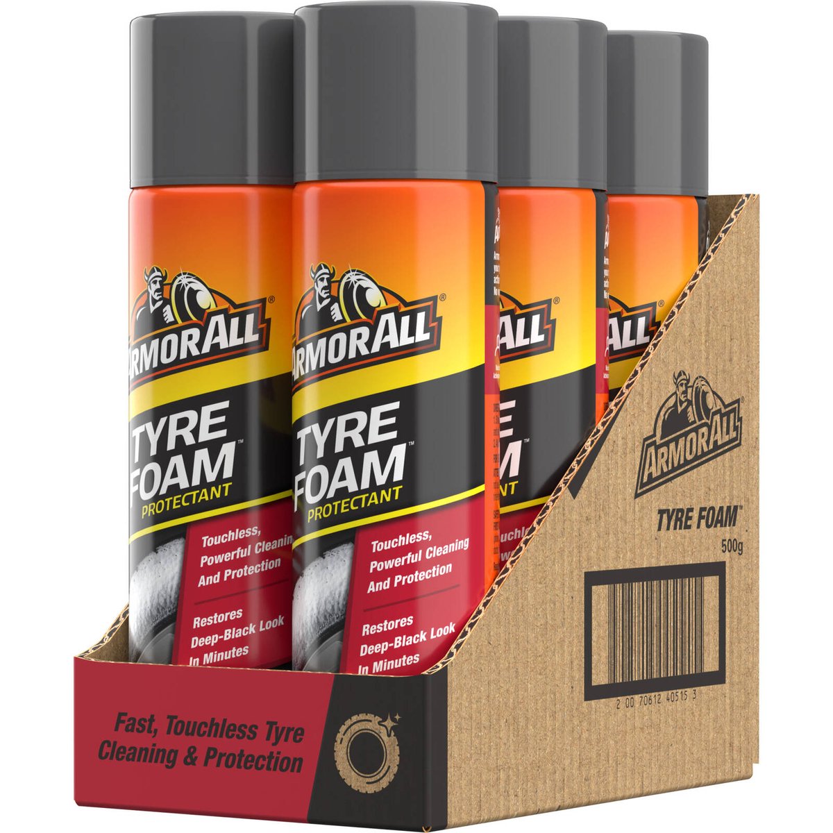 Armor All Tyre Foam 500g - Cleans, Shines & Protects - 66mm x 240mm - SuperSaverAU - view 4