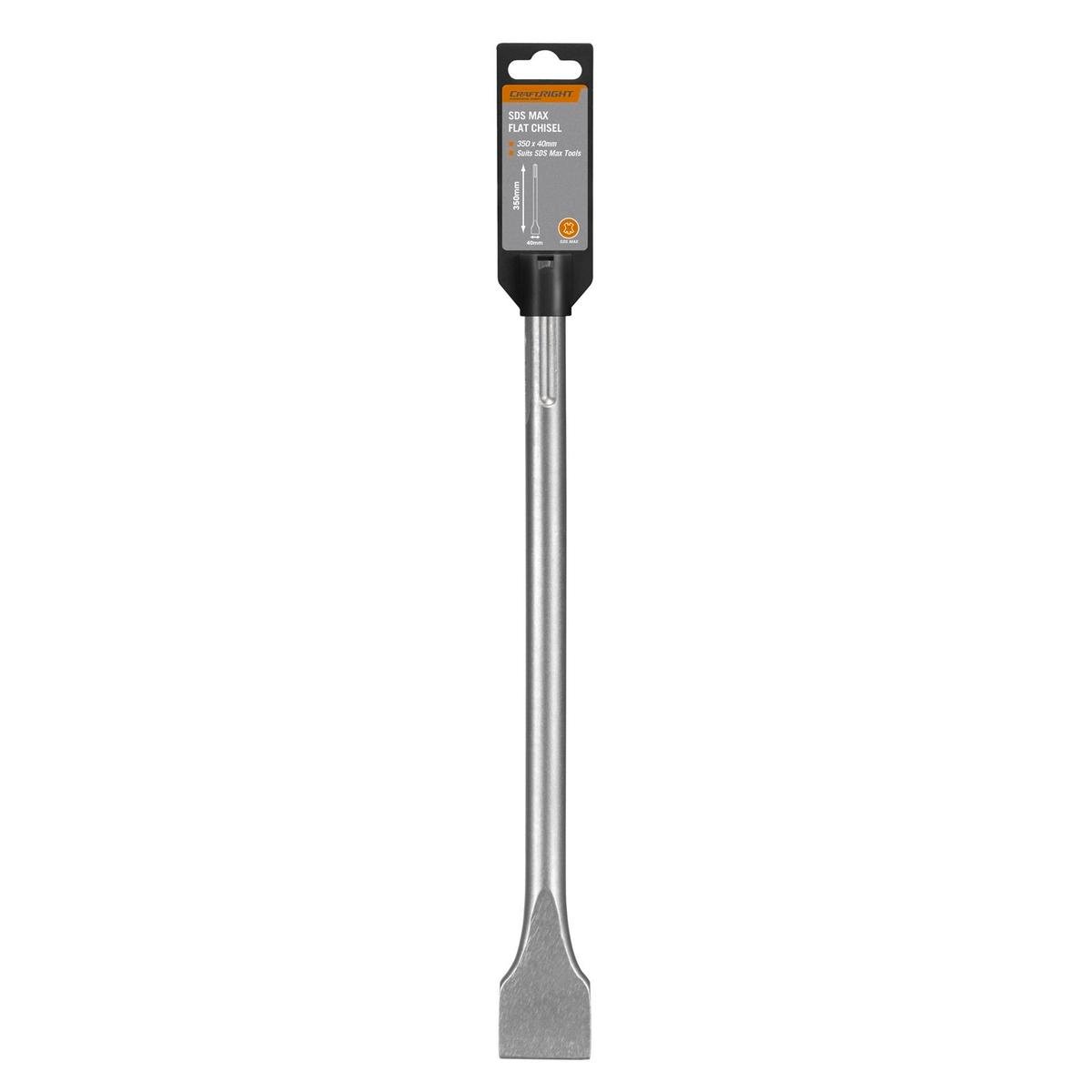 Craftright 350 x 40mm SDS Max Flat Chisel for Concrete, Masonry & Tiles