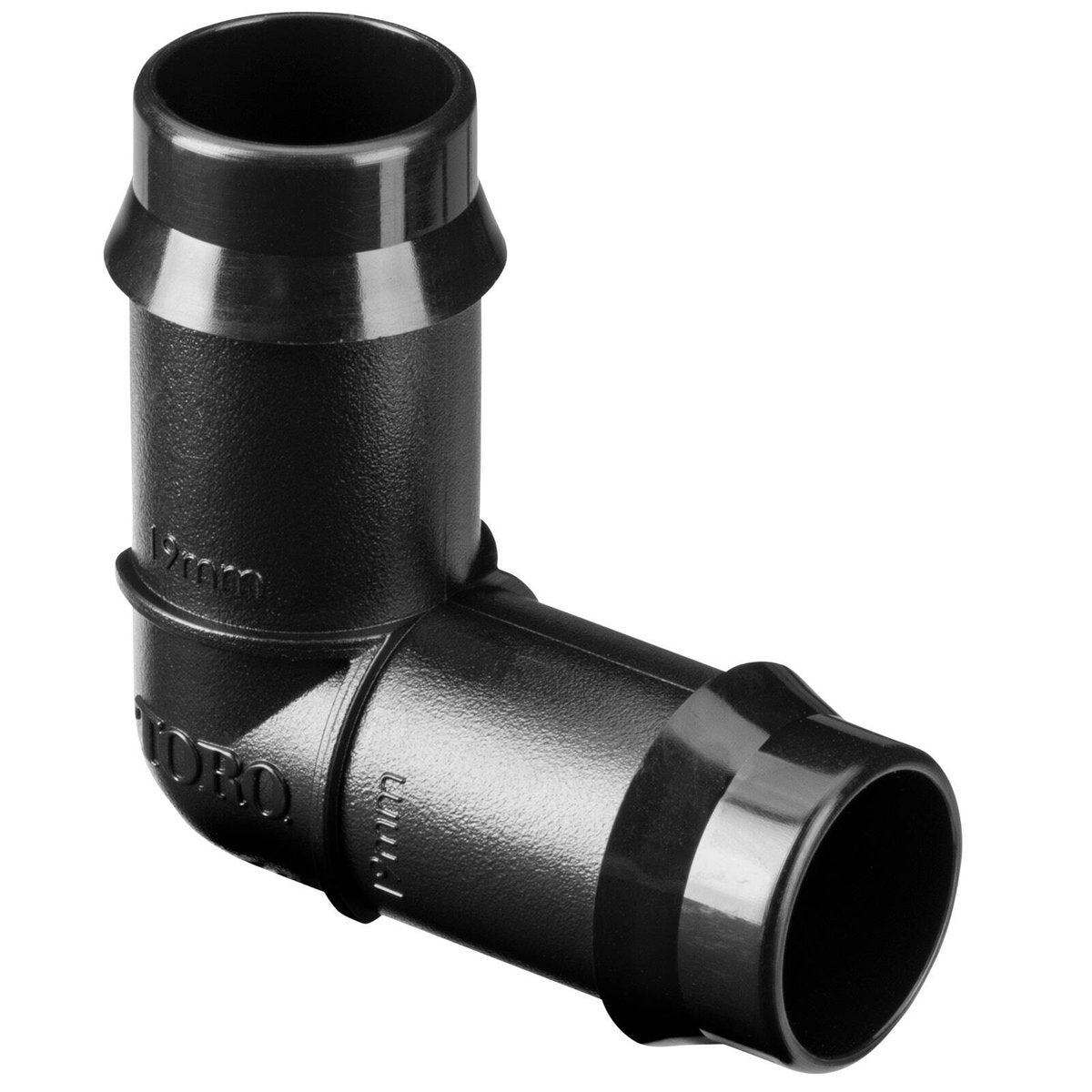 Toro 19mm Barbed Elbow Polypropylene Black Durable Irrigation Fitting - SuperSaverAU - view 1