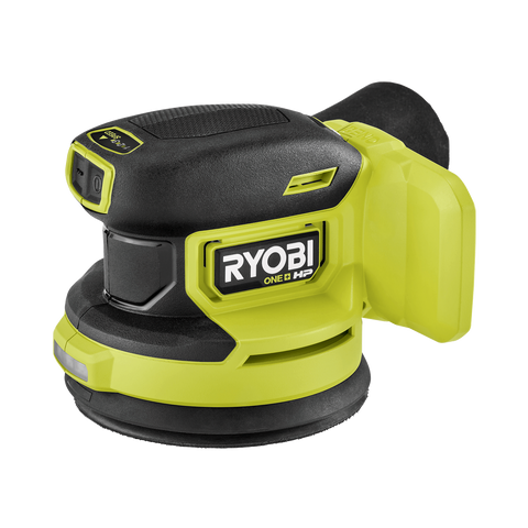 Ryobi 18V ONE+ HP 125mm Random Orbital Sander - Tool Only - Compact Design - Variable Speed - Includes 3 Sanding Sheets - SuperSaverAU - view 1