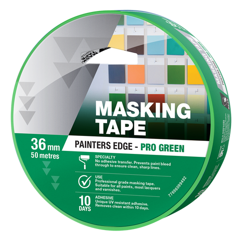 Bear Painters Edge Masking Tape 36mm x 50m Green - SuperSaverAU - view 1
