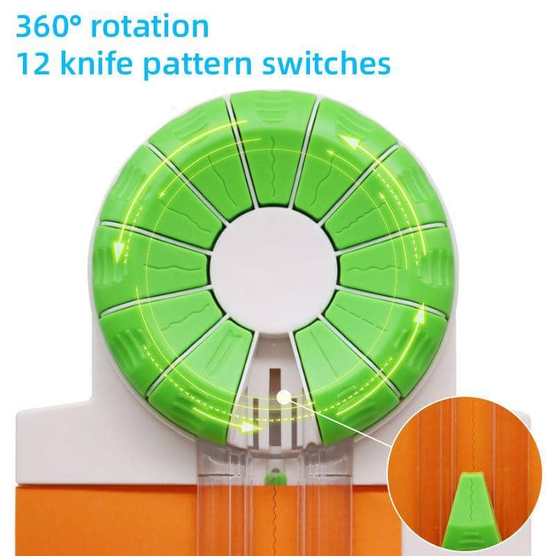 12-In-1 Manual Paper Cutter Creasing Machine Portable Multifunctional Trimmer for Scrapbooking - view 5