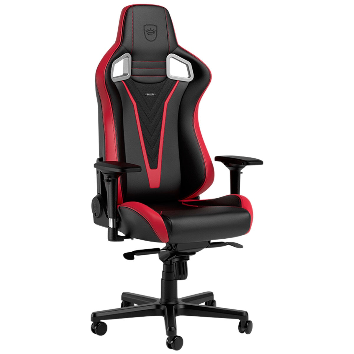 noblechairs Epic V Gaming Chair RedBlack - Ergonomic Design, Premium Materials, Adjustable Lumbar Support - SuperSaverAU - view 3