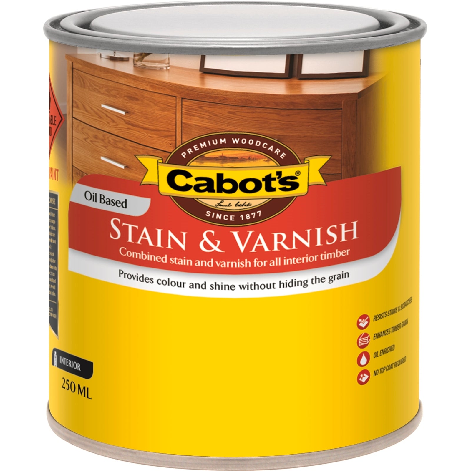 Cabot's 250ml Tint Base Gloss Oil Based Stain & Varnish